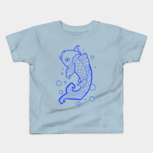 blue koi fish Kids T-Shirt